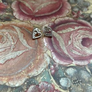 Coach Heart Stud Earrings